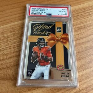 Justin Fields 2021 Donruss Optic Gifted Rookies PSA GEM MINT 10 Trading Card